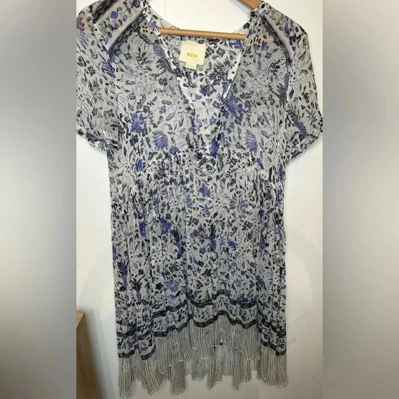 Anthropologie Maeve Canna Sheer Floral Dress - Picture 10 of 10